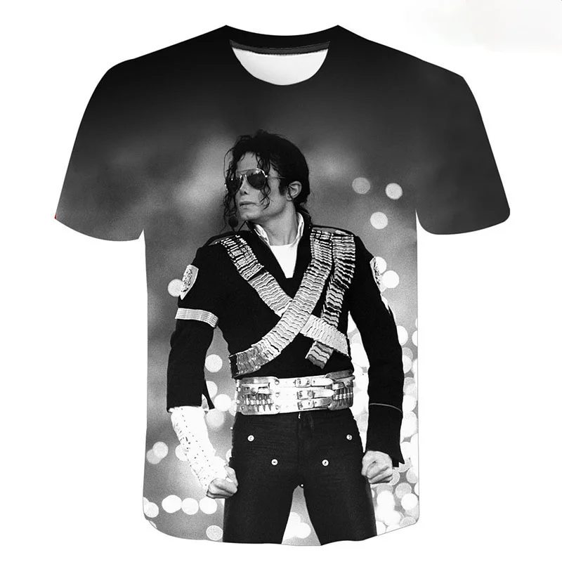 

Michael Jackson 3D Printed T-shirt Men Women Summer Fashion Casual Tshirt Unisex Harajuku Streetwear Oversized T Shirts Tops