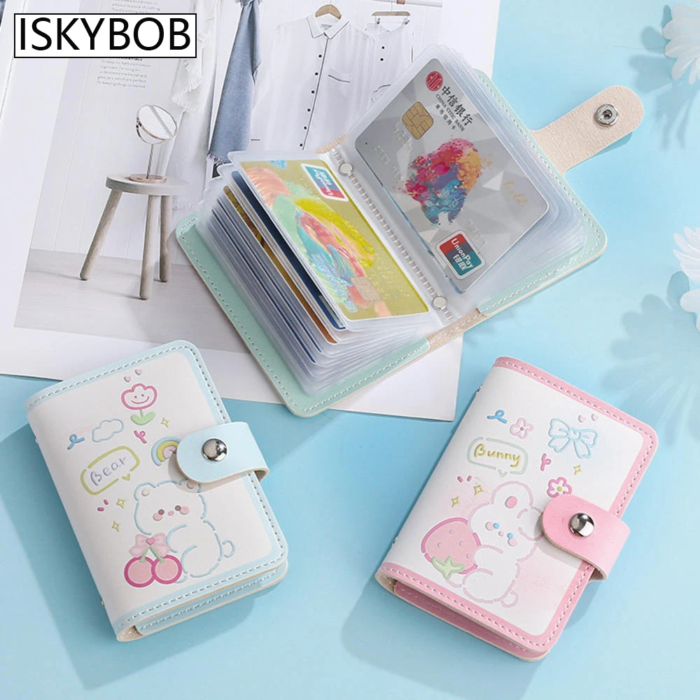 20 Slots Card Holder Cute Bear Pu Leather Cover Ic/Id Card Bank Card Business Card Holder Portable Clutch Wallet Desk Organizer
20 Slots Card Holder Cute Bear Pu Leather Cover Ic/Id Card Bank Card Business Card Holder Portable Clutch Wallet Desk Organizer