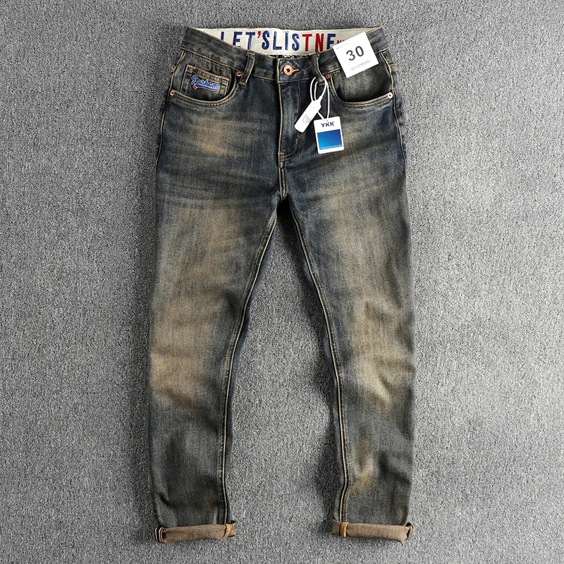 Trendy Vintage Washed Dressed Jeans Men's Fit Small Straight Tube Autumn All-match New Trousers
Trendy Vintage Washed Dressed Jeans Men's Fit Small Straight Tube Autumn All-match New Trousers