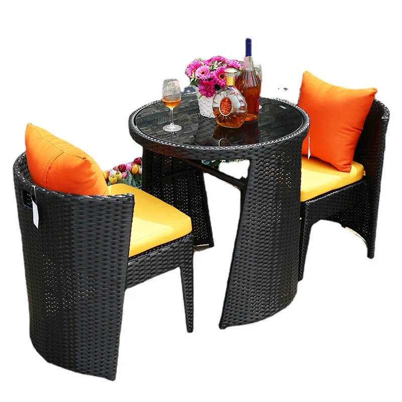 Balcony Rattan Chair Three-Piece round Table Small Coffee Table Terrace Creative Simple Chair
Balcony Rattan Chair Three-Piece round Table Small Coffee Table Terrace Creative Simple Chair