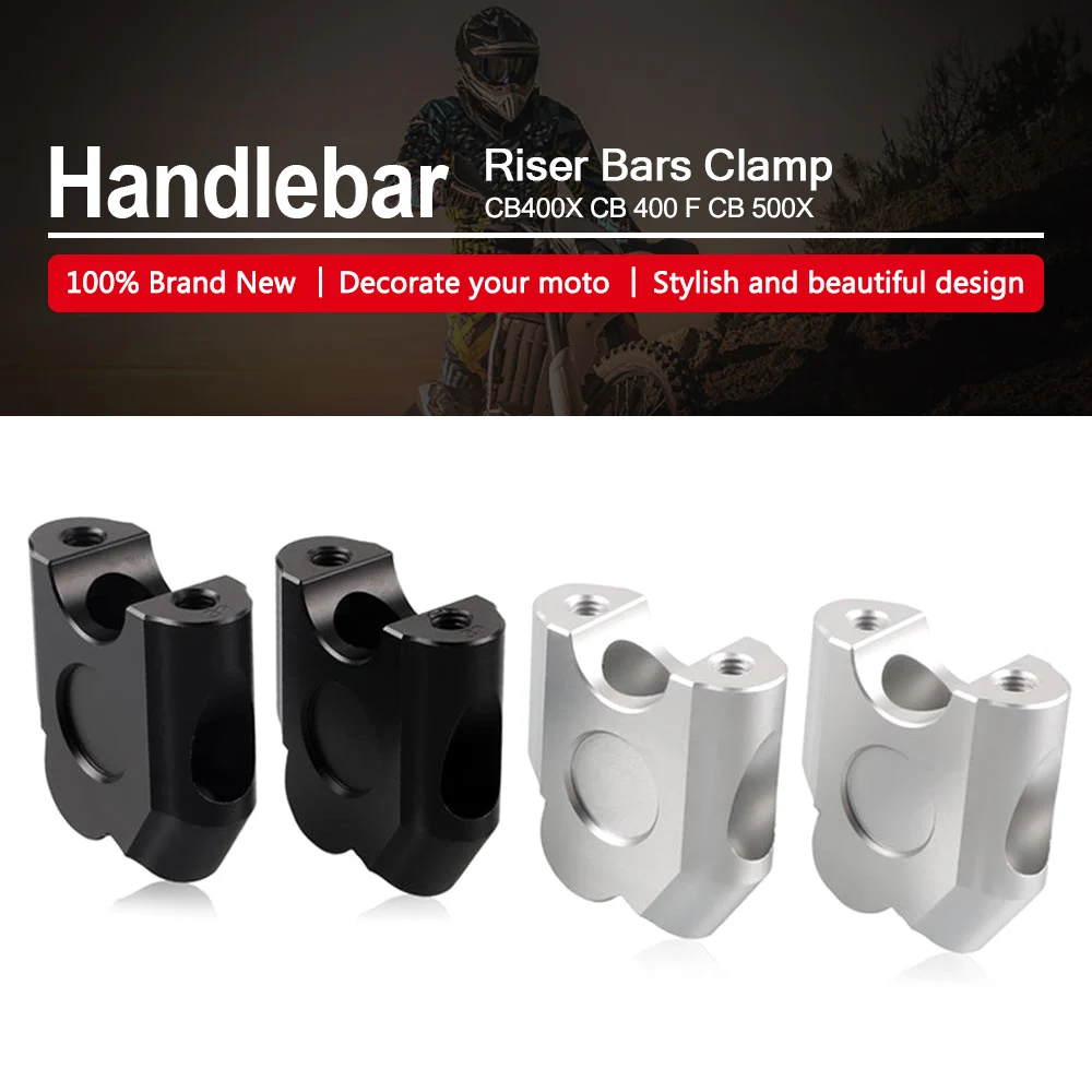 For Honda CB 400X CB400F CB 500 X Long Head Plus Size CNC Aluminum Motorcycle Height Handlebar Riser Lengthening and Heightening
For Honda CB 400X CB400F CB 500 X Long Head Plus Size CNC Aluminum Motorcycle Height Handlebar Riser Lengthening and Heightening