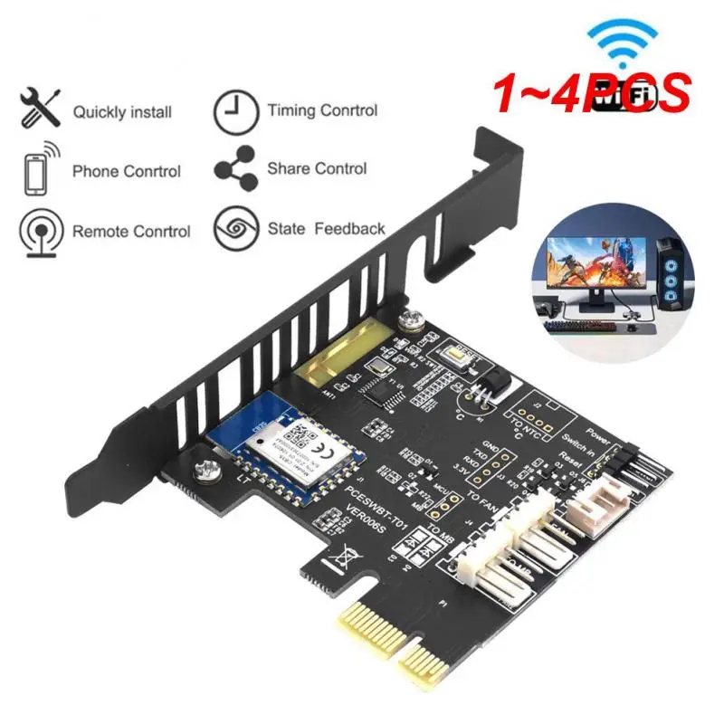 1 ~ 4 шт. кнопка переключения питания Tuya Wifi для ПК, 1X PCIE карта для компьютера, приложение для дистанционного управления, поддержка Alexa Home
1 ~ 4 шт. кнопка переключения питания Tuya Wifi для ПК, 1X PCIE карта для компьютера, приложение для дистанционного управления, поддержка Alexa Home