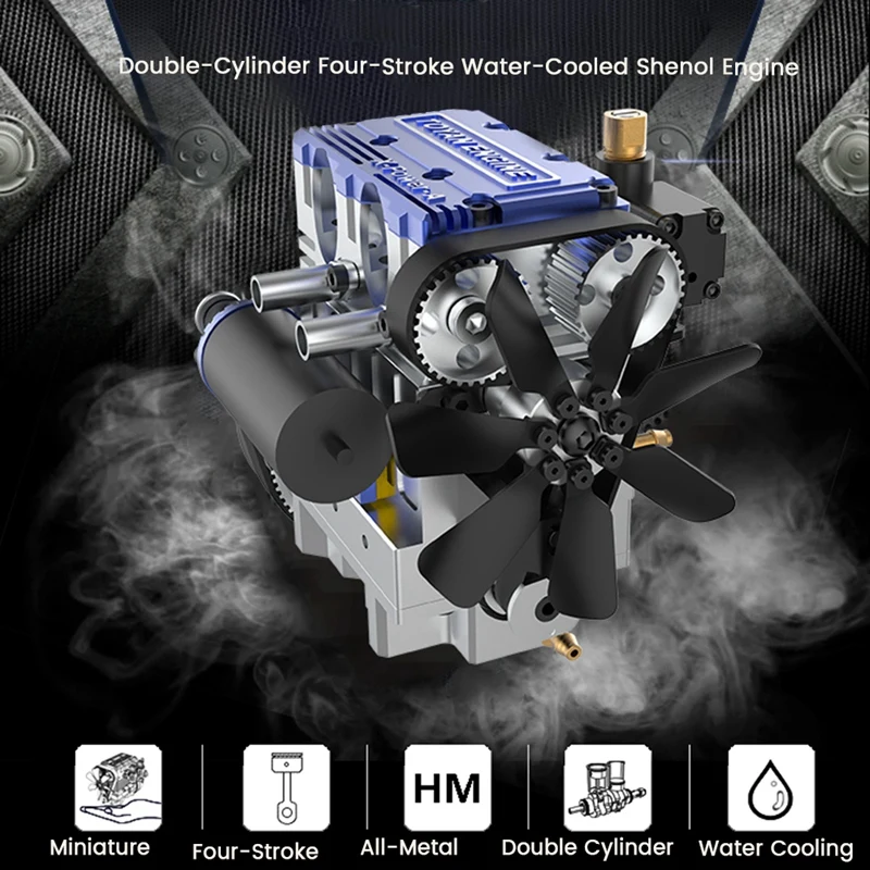 

TOYAN X-POWER-A Engine 4 Stroke Water-Cooled 3.5Ccx2 4000-16000Rpm Inline Dual-Cylinder Methanol Engine
