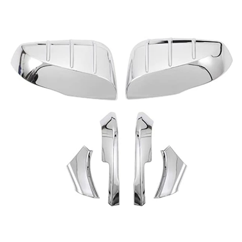 

6 шт. чехол для зеркала заднего вида для Toyota Rav4 2019-2022 Sienna Highlander 2021 2022, боковые аксессуары для автомобиля