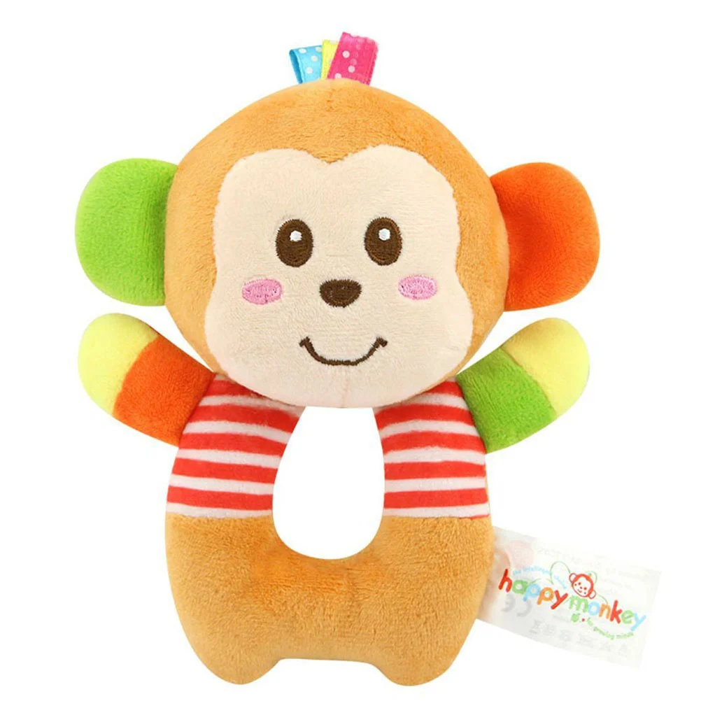 

Animal Model O-Shape Baby Toys Rattle Tinkle Hand Bell Multifunctional Plush Stroller Mobile Toy Gifts