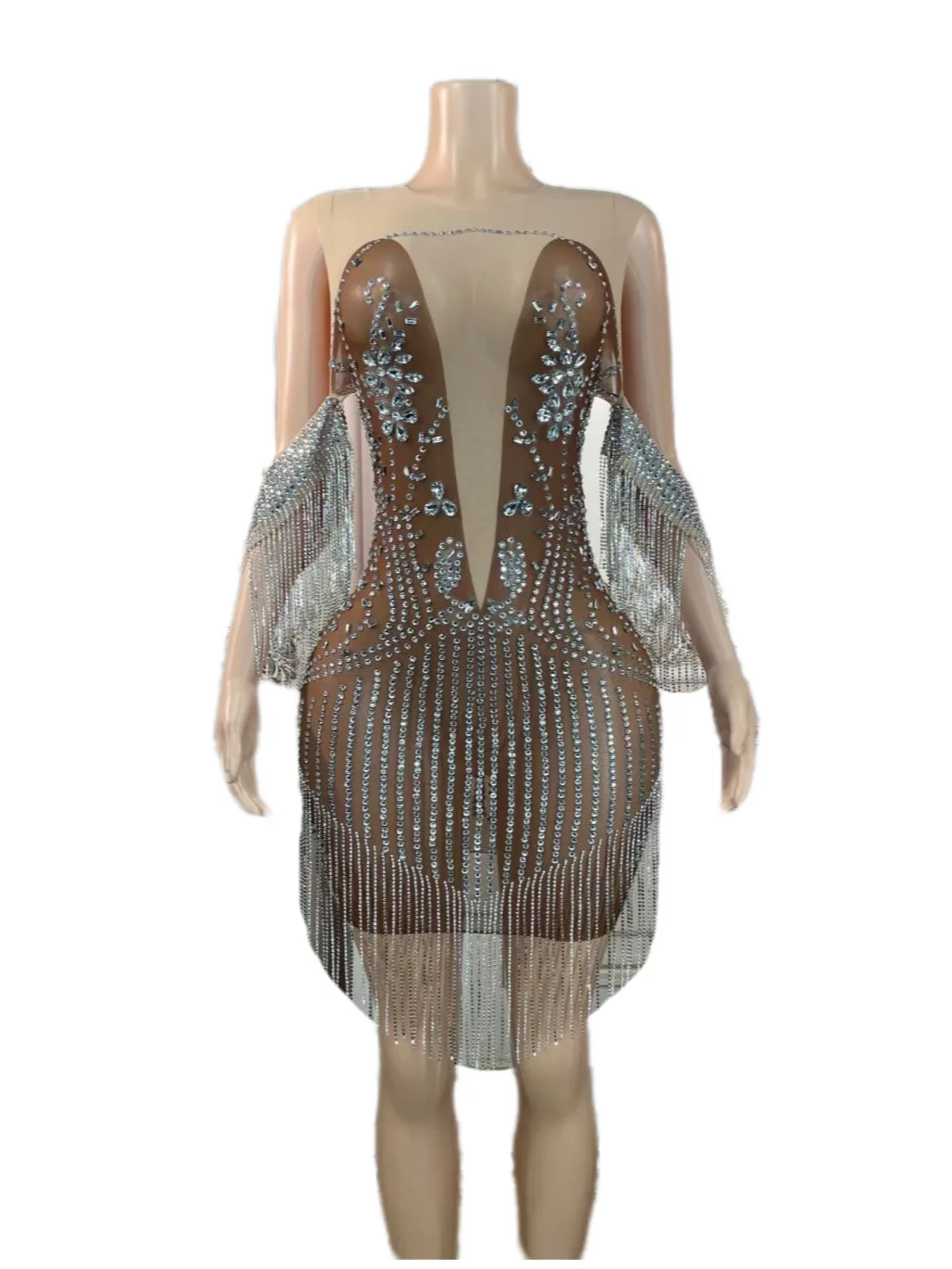 Brown Off The Shoulder Shining Rhinestones Sexy Tassel Dress For Women Party Nightclub Clothing Singer Stage Costumes Prom Wears
Brown Off The Shoulder Shining Rhinestones Sexy Tassel Dress For Women Party Nightclub Clothing Singer Stage Costumes Prom Wears