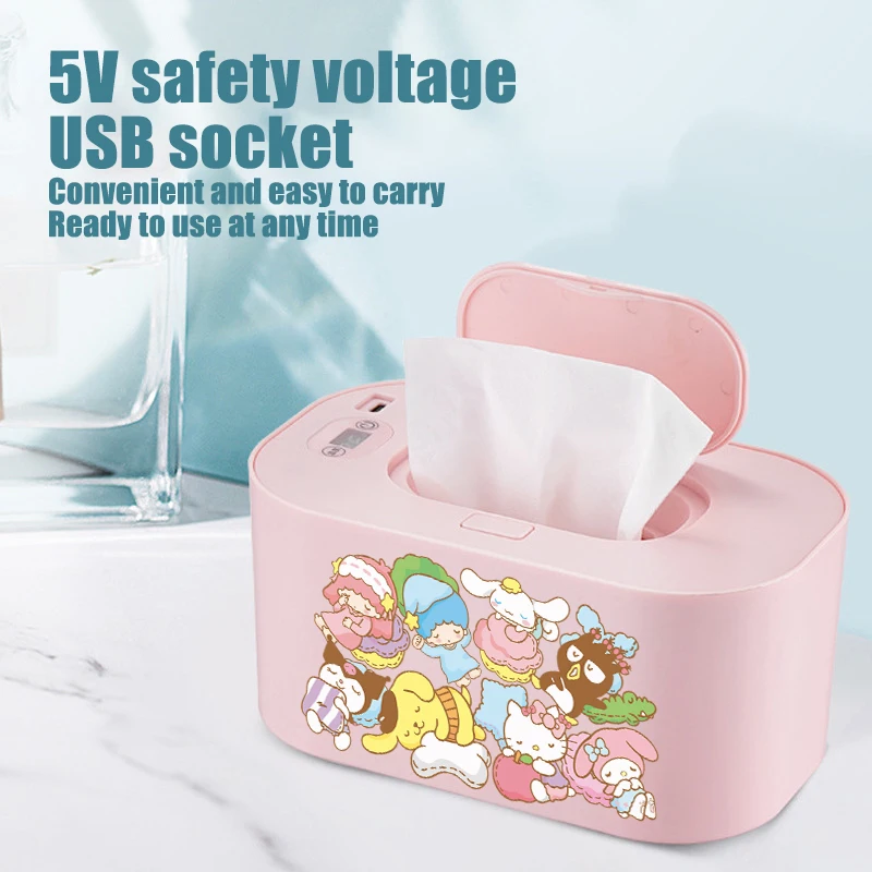 Cute Sanrio Baby Wet Wipes Warmer Hello Kittys Accessories Kawaii Anime Household Heated Wet Tissue Warmer Toys for Girls Gift
Cute Sanrio Baby Wet Wipes Warmer Hello Kittys Accessories Kawaii Anime Household Heated Wet Tissue Warmer Toys for Girls Gift