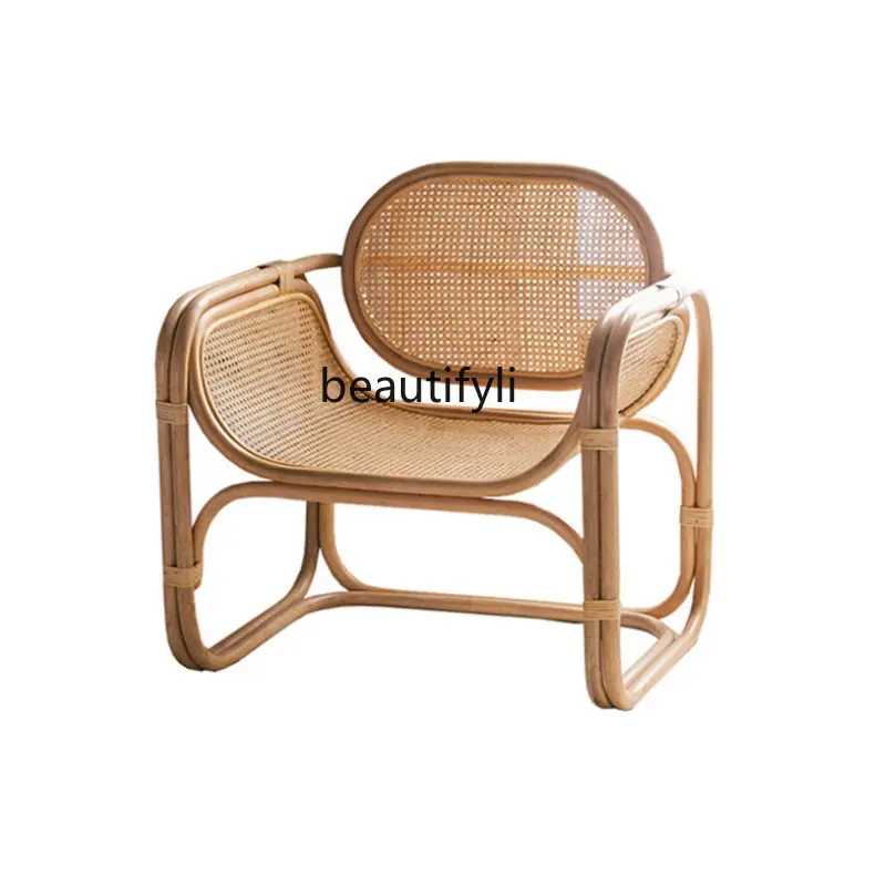 Single-Seat Sofa Chair Rattan Japanese-Style Mid-Ancient Rattan Nordic-Style Real Rattan Balcony Bed & Breakfast Chair
Single-Seat Sofa Chair Rattan Japanese-Style Mid-Ancient Rattan Nordic-Style Real Rattan Balcony Bed & Breakfast Chair