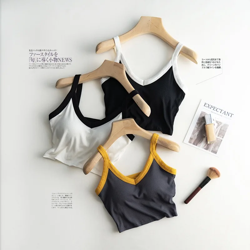 Майка женская однотонная без рукавов, пикантный черный топ-труба, мягкое бюстье, нижнее белье с V-образным вырезом, жилет, на лето
Майка женская однотонная без рукавов, пикантный черный топ-труба, мягкое бюстье, нижнее белье с V-образным вырезом, жилет, на лето