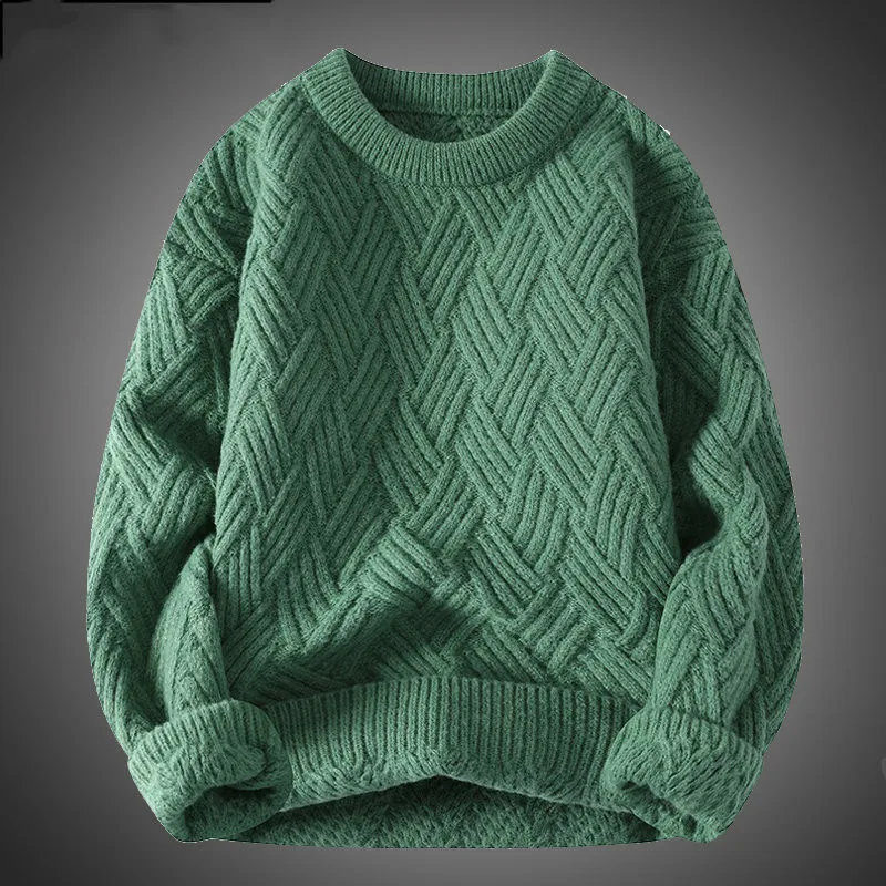 Winter Men Casual Plaid Sweaters Thick Warm Half Turtleneck Pullover Mens Woolen Knitwear Teenager Male Christmas Sweaters
Winter Men Casual Plaid Sweaters Thick Warm Half Turtleneck Pullover Mens Woolen Knitwear Teenager Male Christmas Sweaters