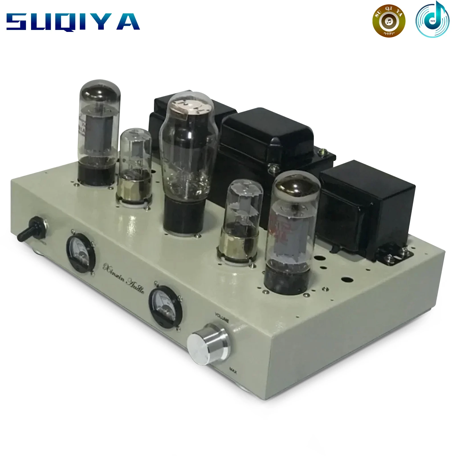 

5z3p Rectifier 6G2P Push 5881A Vacuum Tube Single Ended Class A 7W+7W 2.0 Channel Stereo VU Meter Home Audio Amplifier