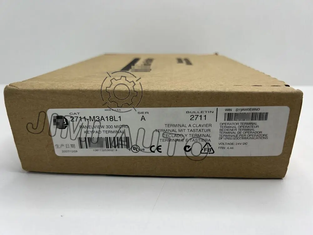 2711-M3A18L1 AB New Series A PanelView 300 RS-232 (DF1) 24V DC Express 1 Pcs Zy
2711-M3A18L1 AB New Series A PanelView 300 RS-232 (DF1) 24V DC Express 1 Pcs Zy