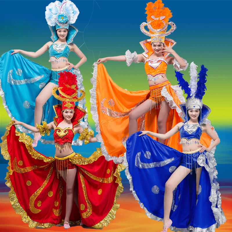 720 Swing Dancing Dress Chorus Clothing Stage Performance Long Skirt Spanish Bullfighting Opening Dance Swing Skirt
720 Swing Dancing Dress Chorus Clothing Stage Performance Long Skirt Spanish Bullfighting Opening Dance Swing Skirt