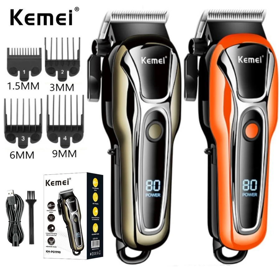 Kemei Hair Clipper Electric Hair Trimmer for men Electric shaver professional Men's Hair cutting machine Wireless barber trimmer
Kemei Hair Clipper Electric Hair Trimmer for men Electric shaver professional Men's Hair cutting machine Wireless barber trimmer