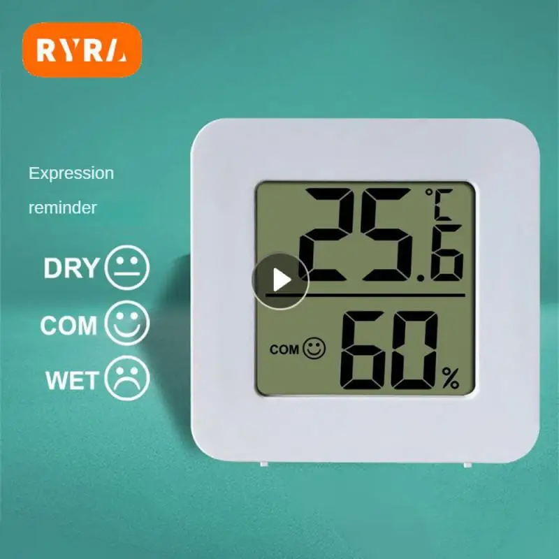 

Mini Thermometer Hygrometer Meter LCD Digital Temperature Hygrometer Sensor Meter Indoor Room Electronic Household Thermometers