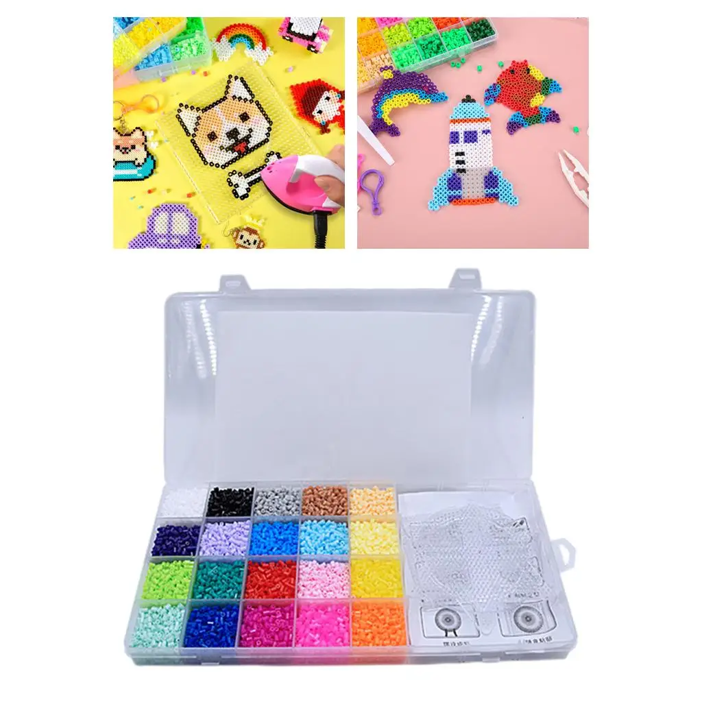 

Hama Beads Birthday Gift with Box Fuse Beads Craft Beading for Kids