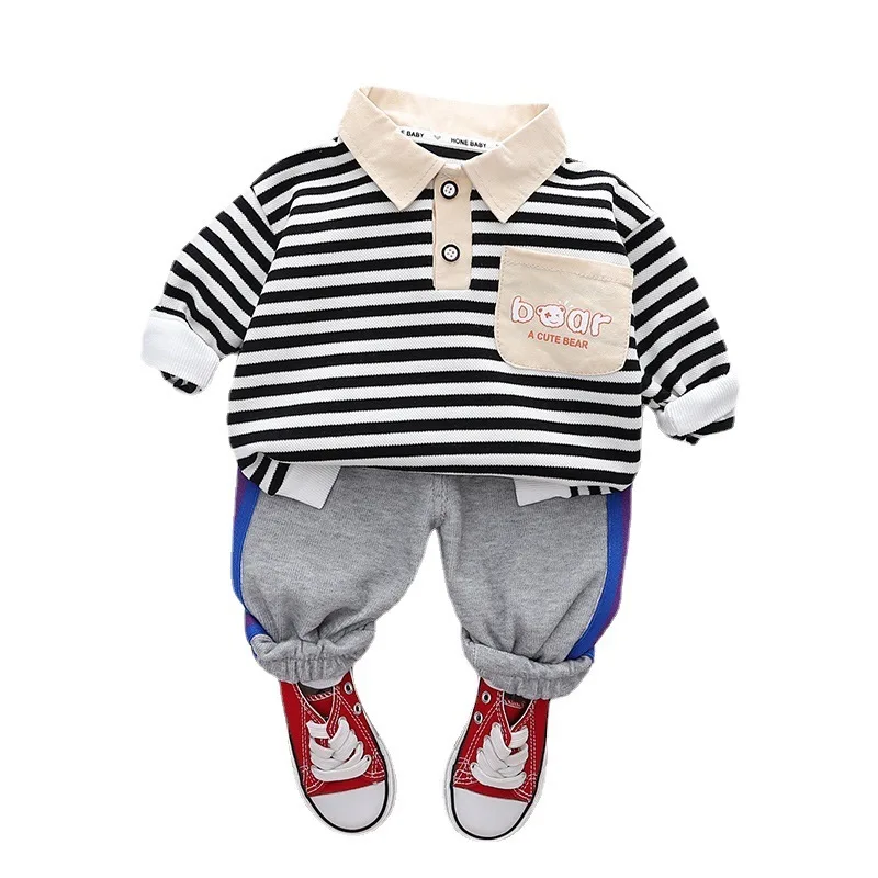 New Spring Autumn Baby Clothes Children Boys Girls Casual Striped T-Shirt Pants 2Pcs/Set Toddler Fashion Costume Kids Tracksuits
New Spring Autumn Baby Clothes Children Boys Girls Casual Striped T-Shirt Pants 2Pcs/Set Toddler Fashion Costume Kids Tracksuits