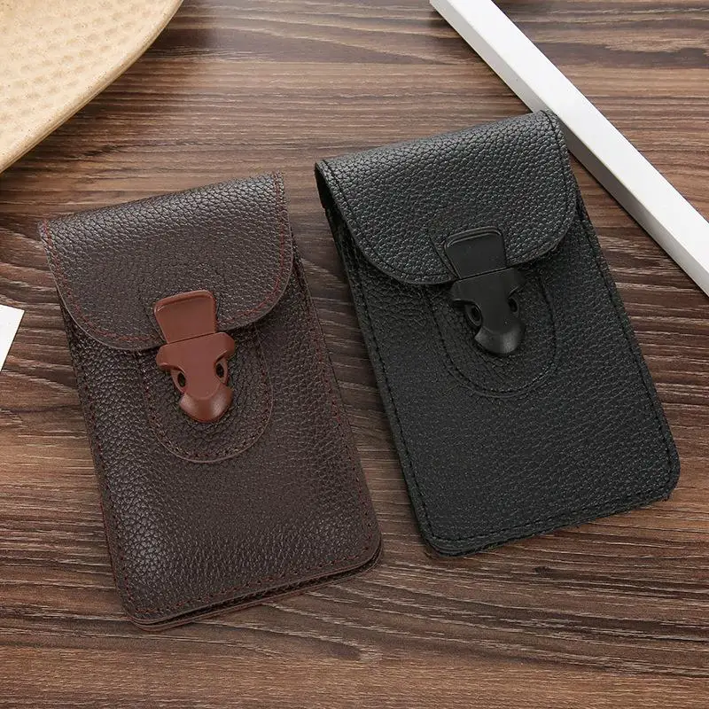 

Leather Phone Case Pouch For Realme 11 Pro Plus Belt Clip Waist Buckle Phone Bag For Realme 10T 10s 9 10 Pro Plus 9i 8s 8 Pro 5G