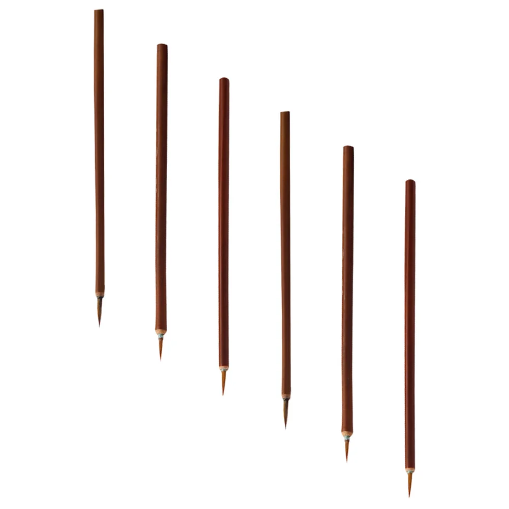 6 Pcs Weasel's Hair Delineating Writing Brush Practical Paintbrushes Liner Pen Stainless Steel Drawing Pens
6 Pcs Weasel's Hair Delineating Writing Brush Practical Paintbrushes Liner Pen Stainless Steel Drawing Pens