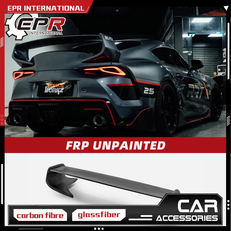 For Toyota Supra 2019+ A90 EPA-Style FRP Unpainted Rear Trunk Spoiler Wing Lip Trim Spoilers Diffuser Wings Bodykits
For Toyota Supra 2019+ A90 EPA-Style FRP Unpainted Rear Trunk Spoiler Wing Lip Trim Spoilers Diffuser Wings Bodykits