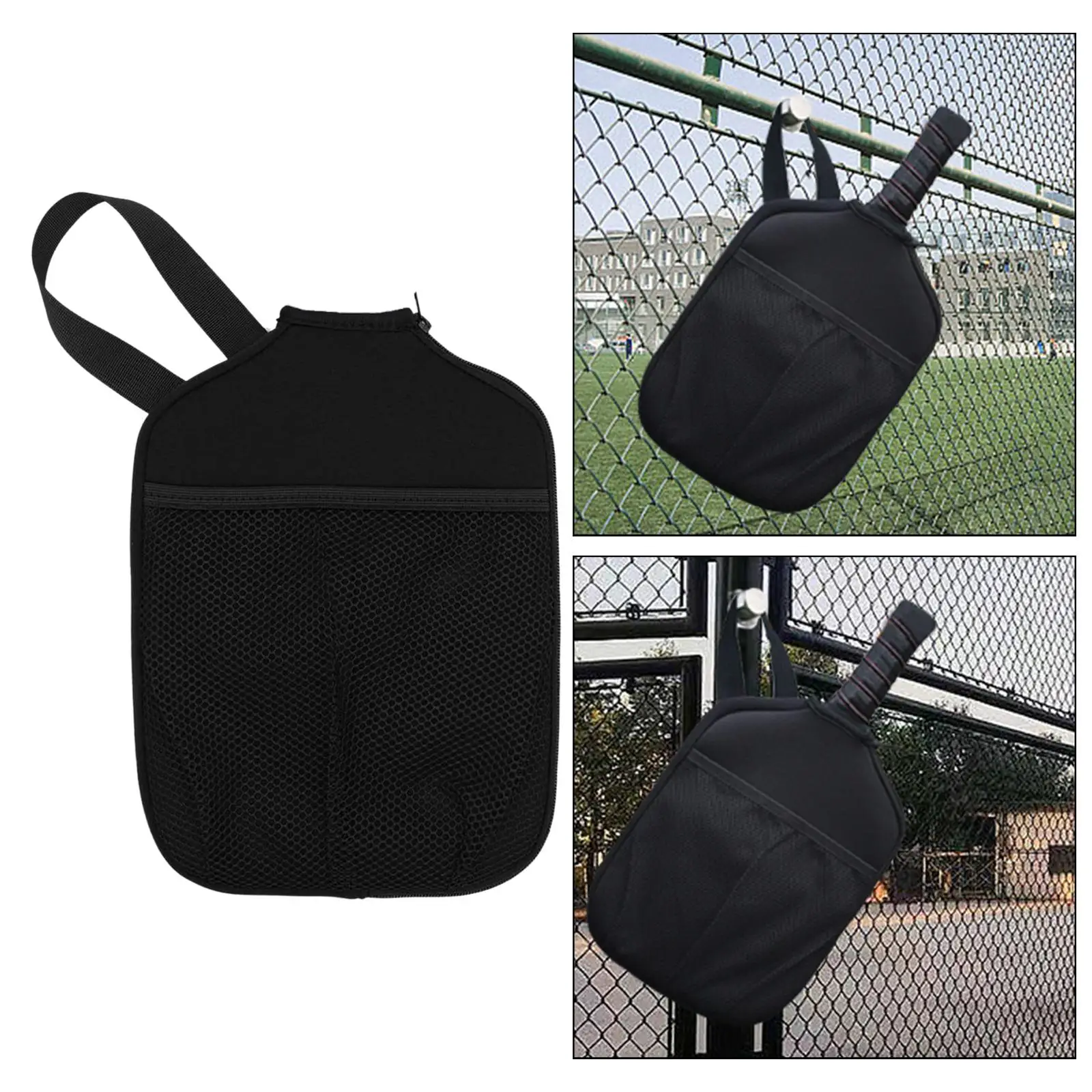 Neoprene Covers with Pocket and Handle Strap Waterproof Durable Case Pickleball Racket Sleeve for Kids, Women Men, Training
Neoprene Covers with Pocket and Handle Strap Waterproof Durable Case Pickleball Racket Sleeve for Kids, Women Men, Training