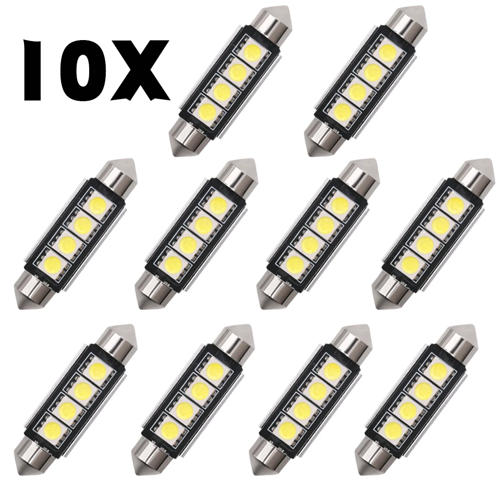 Festoon 5050 CSP LED Bulbs 31mm 36mm 39mm 41mm C5W C10W Super Bright Car Dome Light Canbus No Error Auto Interior Reading Lamps
Festoon 5050 CSP LED Bulbs 31mm 36mm 39mm 41mm C5W C10W Super Bright Car Dome Light Canbus No Error Auto Interior Reading Lamps