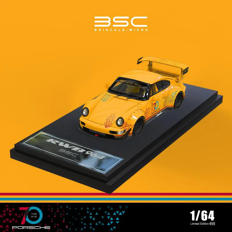 

**Pre-Order** BSC 1:64 RWB964 GT 70th anniversary limited499 Diecast Model Car