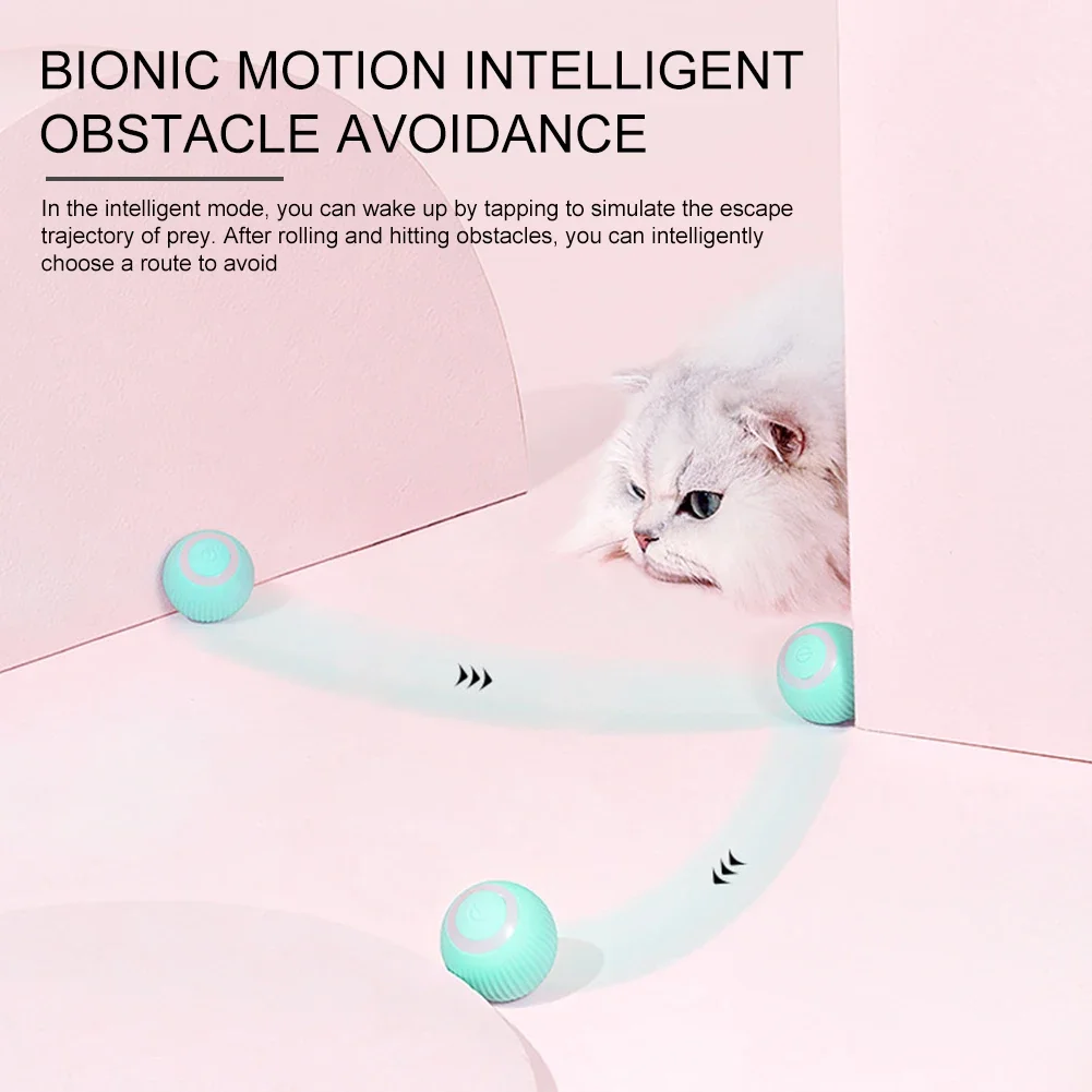 

Игрушки кошка умный мяч самодвижущийся автоматический Перезаряжаемый Usb интерактивный котенок тренировочный питомец вращающийся