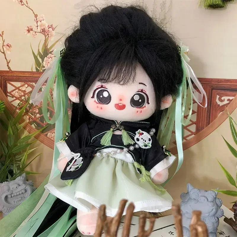 New No Attributes 20cm Cute Doll Panda Sister Black Fried Hair with Skeleton Kawaii Cotton Doll with Clothes Toy CosCute Gift 
New No Attributes 20cm Cute Doll Panda Sister Black Fried Hair with Skeleton Kawaii Cotton Doll with Clothes Toy CosCute Gift