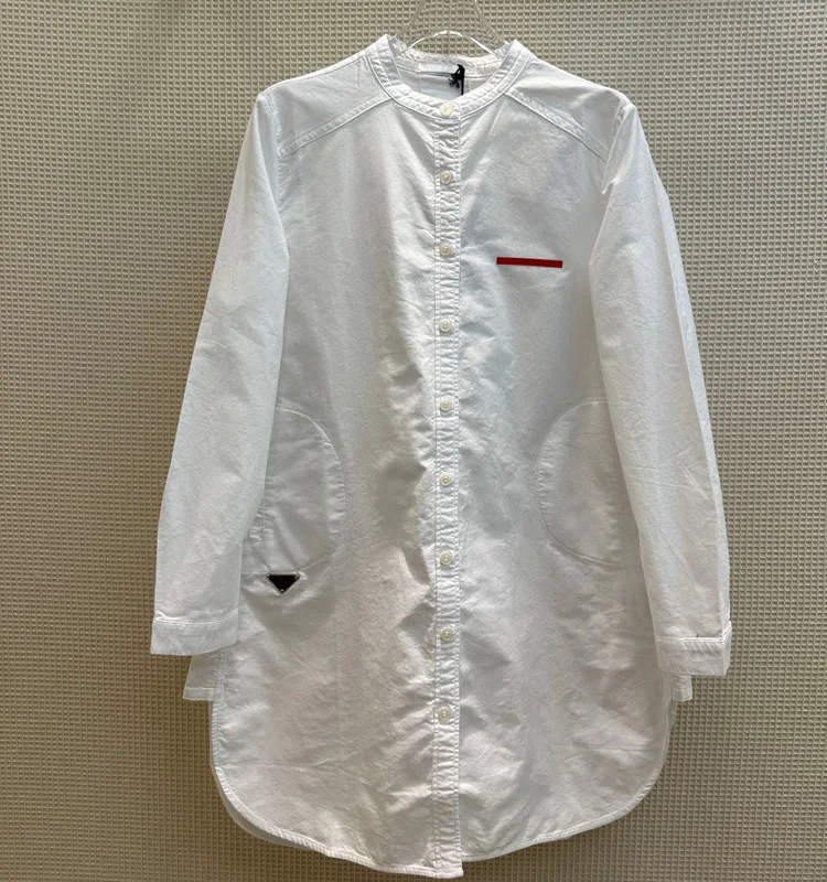 2023 Mid length white shirt skirt Korean version girl lazy versatile loose split casual long sleeved shirt
2023 Mid length white shirt skirt Korean version girl lazy versatile loose split casual long sleeved shirt