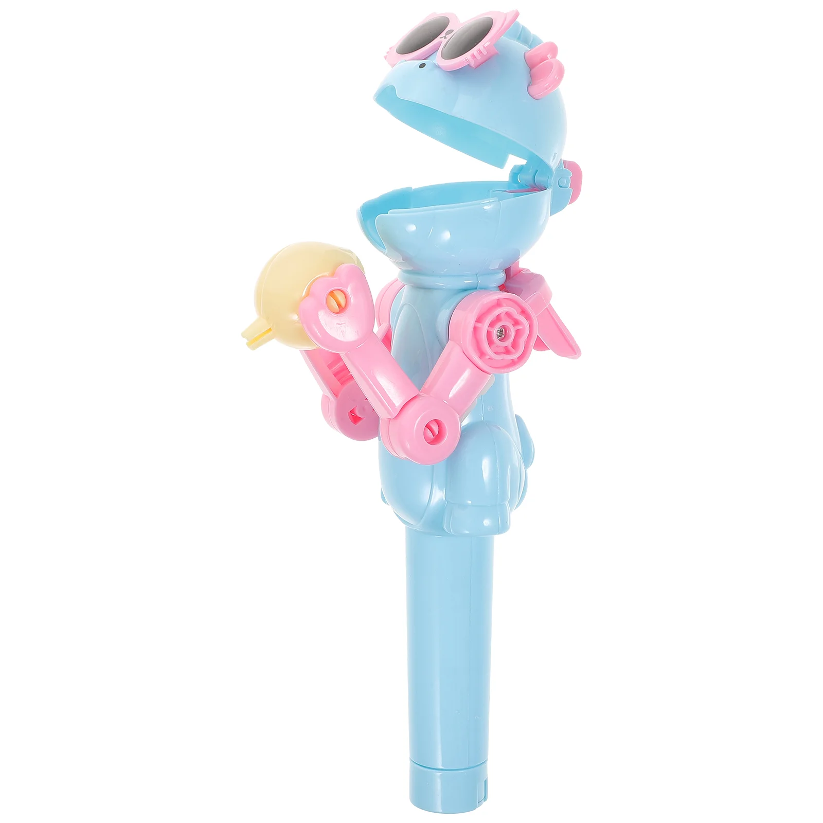 

Lollipop Machine Eat Toy Cartoon Robot Holder The Gift Portable Decompression Toys Personality Plastic Child Lollipops