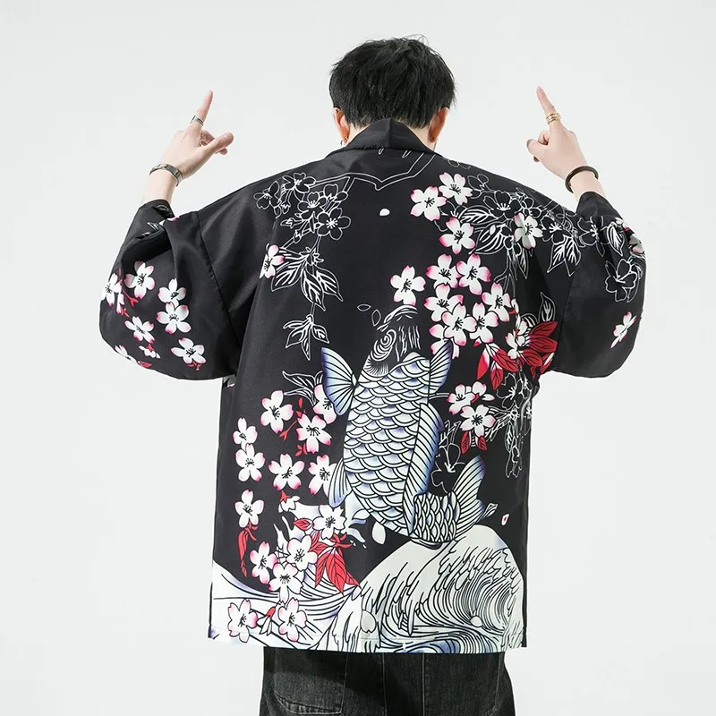

Kimono Japanese Kimono Man Chinese Clothes Korean Clothing Hanfu Men's Haori Japan Style Kimonos Traditional Fashion Asia 2024
