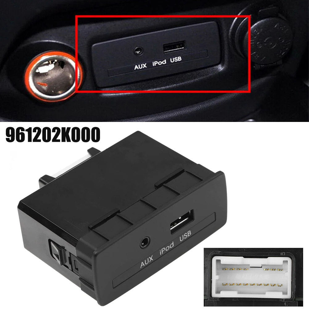 USB AUX-порт адаптер 961202K000 для KIA для Soul 2010-2013 96120-2K000 Черные Аксессуары для транспортных средств
USB AUX-порт адаптер 961202K000 для KIA для Soul 2010-2013 96120-2K000 Черные Аксессуары для транспортных средств