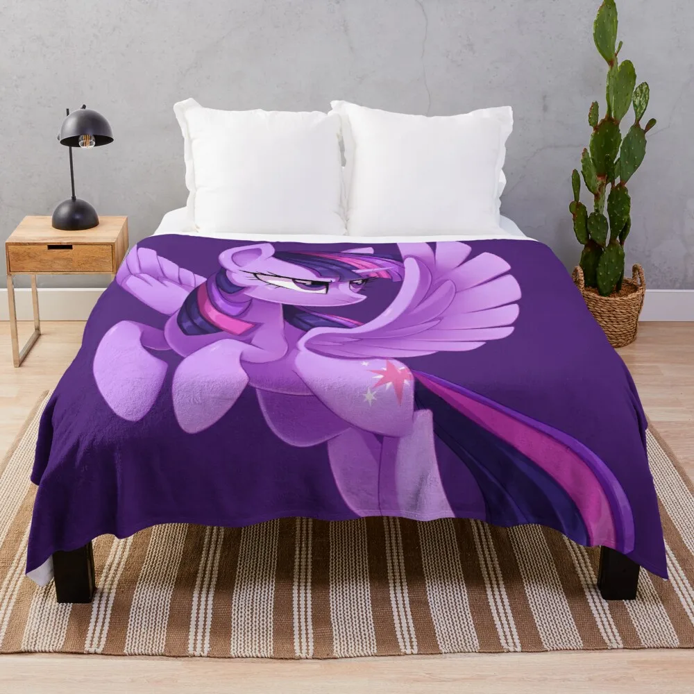 

Twilight Sparkle Throw Blanket shaggy blanket fuzzy blanket decorative blankets