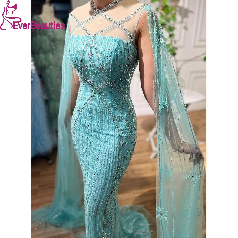 Luxury Dubai Evening Dresses for Women Saudi Arabia Tulle Beaded Prom Dress with Cape Vestidos De Fiesta Elegantes Para Mujer
Luxury Dubai Evening Dresses for Women Saudi Arabia Tulle Beaded Prom Dress with Cape Vestidos De Fiesta Elegantes Para Mujer
