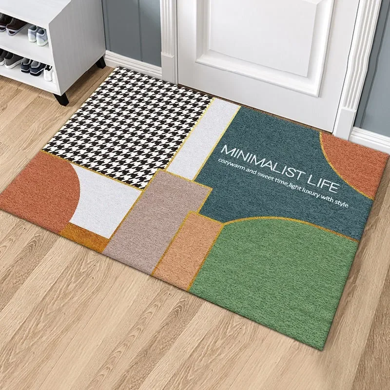 Nordic style creative and minimalist outdoor mopping mat, entrance silk circle carpet, PVC cuttable household doormat
Nordic style creative and minimalist outdoor mopping mat, entrance silk circle carpet, PVC cuttable household doormat