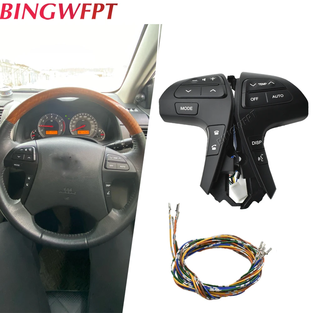 

84250-06180 Auto Steering Wheel Audio Control Button Switch For TOYOTA HILUX 06-11 VIGO COROLLA CAMRY HIGHLANDER INNOVA