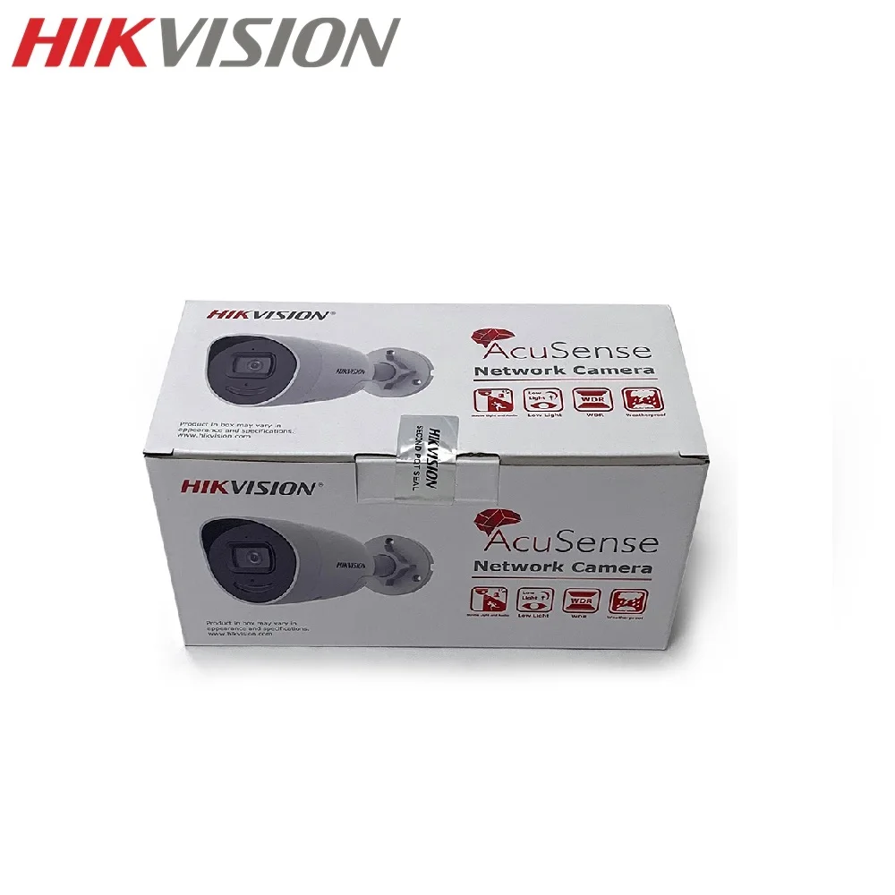 

HIKVISION DS-2CD2046G2-IU/SL 4MP цилиндрическая IP-камера со встроенным микрофоном, обновленная Hik-Connect PoE, инфракрасная, водонепроницаемость до 30 м