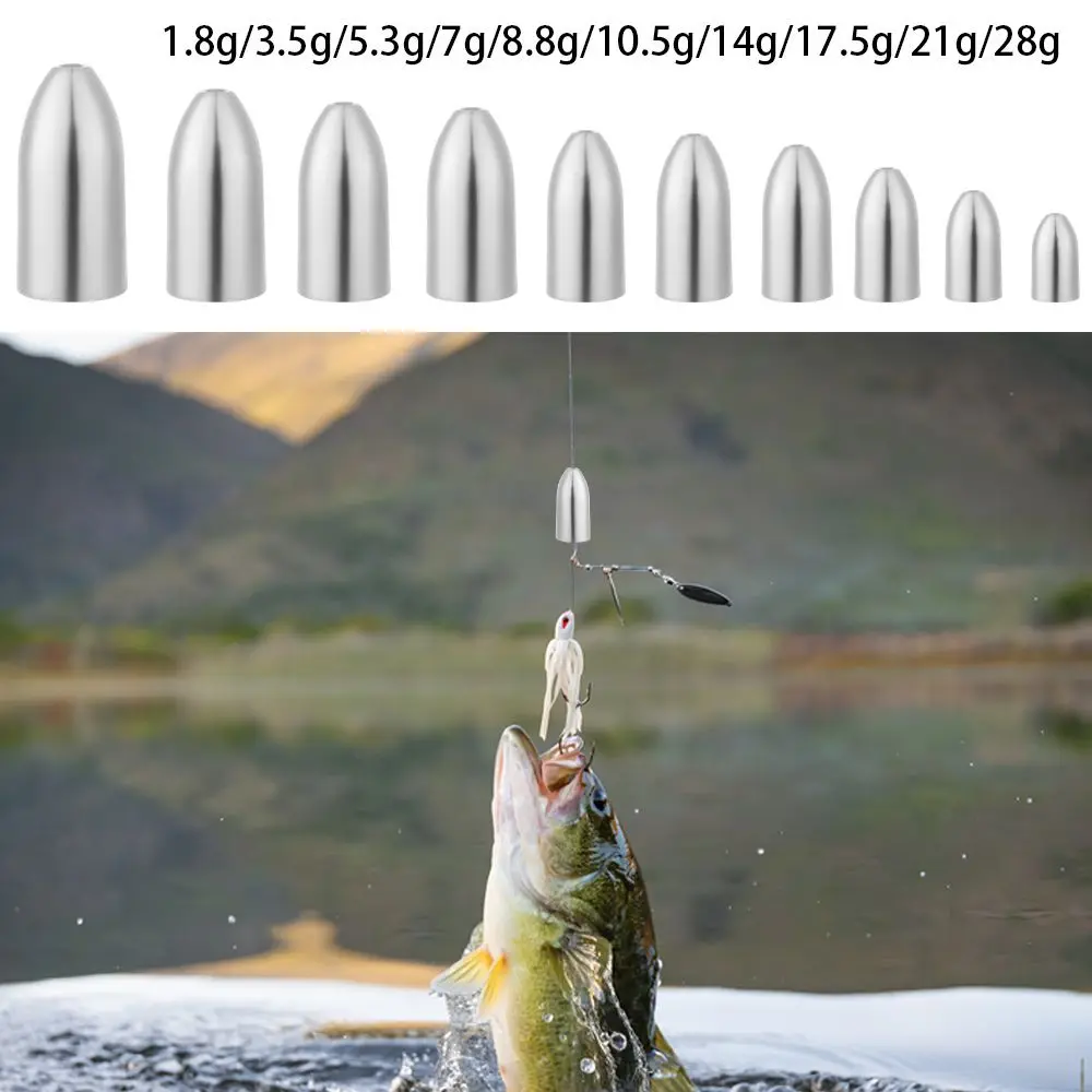 

Hot Bullet 1.8g-28g Quick Release Casting Additional Weight Line Sinkers Sinker Hook Connector Fishing Tungsten fall