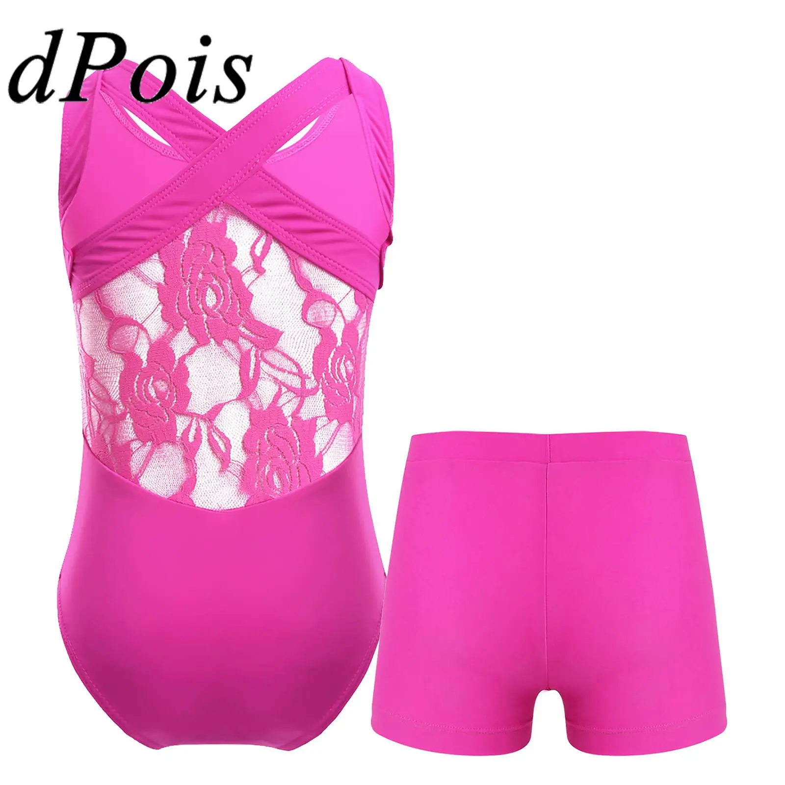Kids Girls Sleeveless Lace Back Gymnastics Leotard with Shorts Children Ballet Outfit Ballerina Exercise Skating Dance Jumpsuit
Kids Girls Sleeveless Lace Back Gymnastics Leotard with Shorts Children Ballet Outfit Ballerina Exercise Skating Dance Jumpsuit