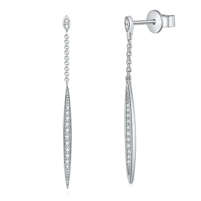 100% 925 Sterling Silver Moissanite Diamond Long Drop Earrings For Women Wedding Engagement Party Fine Jewelry
100% 925 Sterling Silver Moissanite Diamond Long Drop Earrings For Women Wedding Engagement Party Fine Jewelry