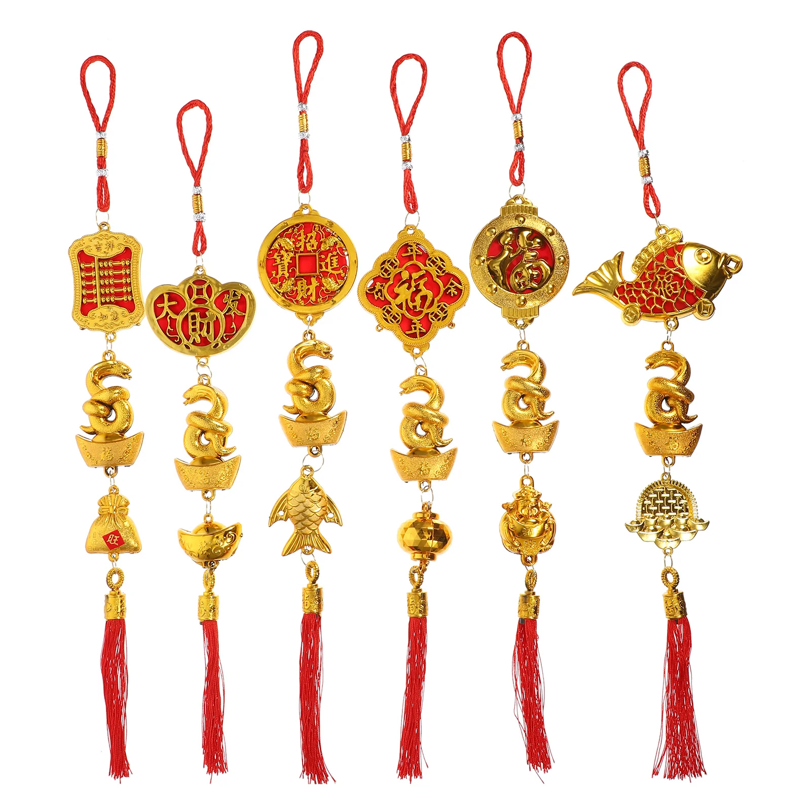 6 Pcs Chinese New Year Decoration Pendant Hanging Decorations Festival Ornaments Front Door Years
6 Pcs Chinese New Year Decoration Pendant Hanging Decorations Festival Ornaments Front Door Years