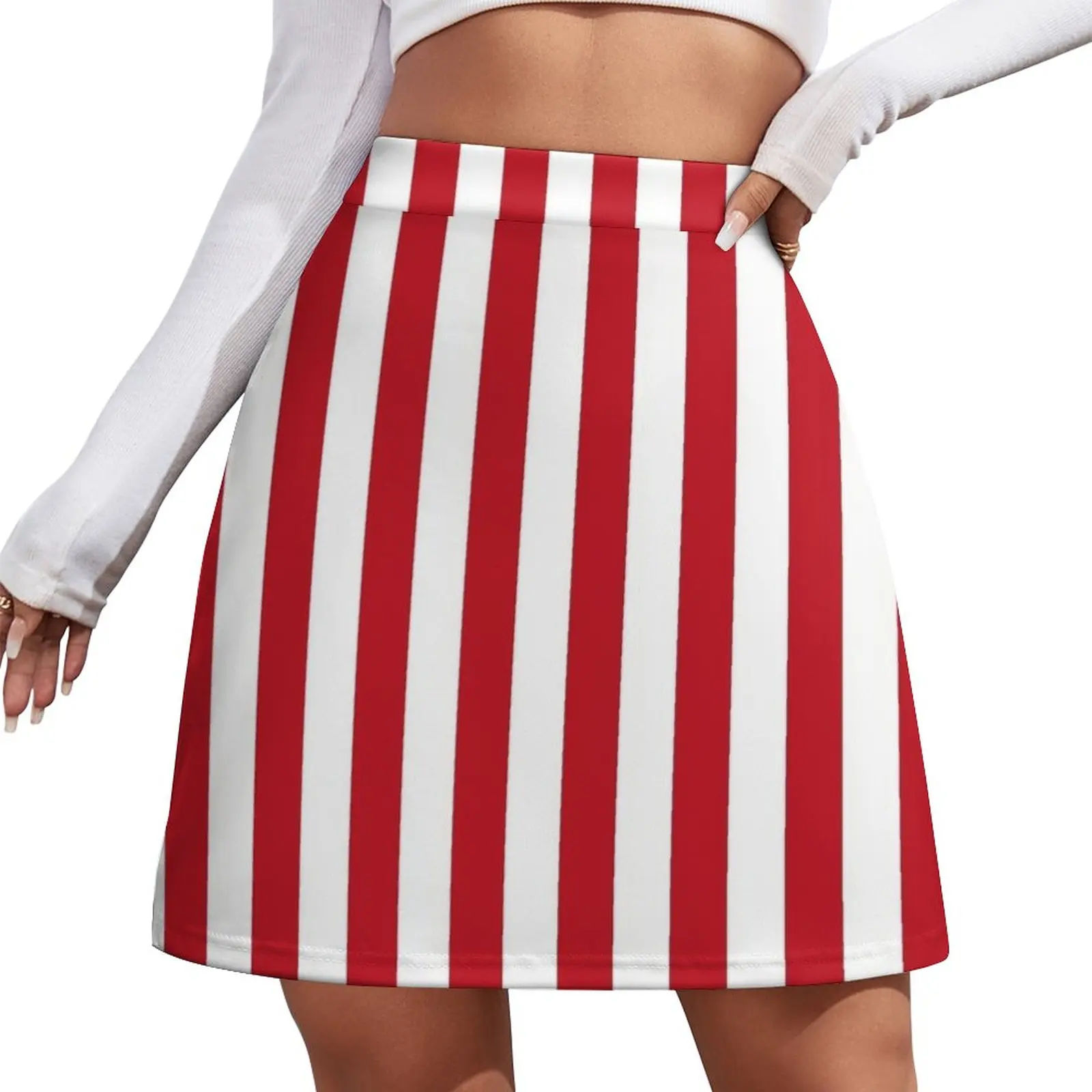 

Red and White Stripes | Stripe Patterns | Striped Patterns | Wide Stripes | Vertical Stripes | Mini Skirt