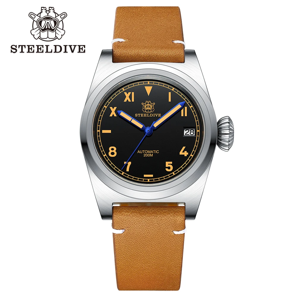 STEELDIVE SD1904 Luxury Mechanical Watch 200M Waterproof Big Crown NH35 Movement Swiss C3 Luminous Professional Dive Wristwatch
STEELDIVE SD1904 Luxury Mechanical Watch 200M Waterproof Big Crown NH35 Movement Swiss C3 Luminous Professional Dive Wristwatch