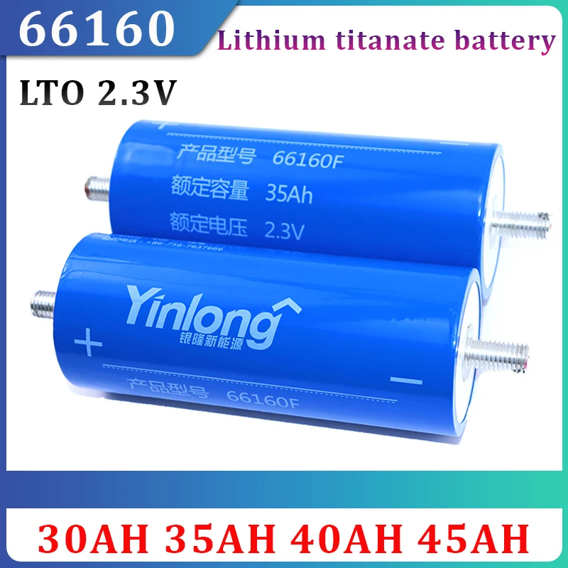 New 35AH 40AH 30AH 45AH Lithium Titanate Battery LTO 66160 2.3V 10C Suitable for Solar Energy Storage Car Engine Start Battery
New 35AH 40AH 30AH 45AH Lithium Titanate Battery LTO 66160 2.3V 10C Suitable for Solar Energy Storage Car Engine Start Battery