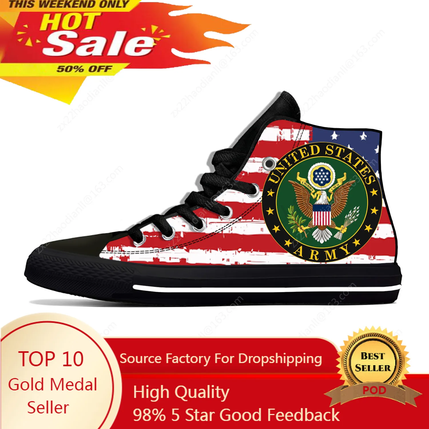 United States Army High Top Sneakers Mens Womens Teenager Casual Shoes Canvas Running Shoes 3D Print Breathable Lightweight shoe
United States Army High Top Sneakers Mens Womens Teenager Casual Shoes Canvas Running Shoes 3D Print Breathable Lightweight shoe