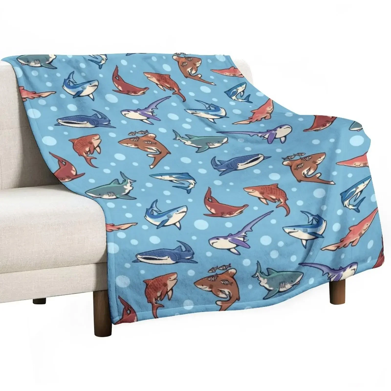 Sharks in the light blue Throw Blanket Plaid on the sofa Decorative Sofas Comforter Blankets
Sharks in the light blue Throw Blanket Plaid on the sofa Decorative Sofas Comforter Blankets