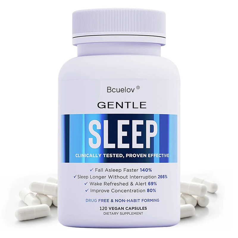 

Magnesium Supplement, Sleep Aid Capsules with Melatonin, Gluten-free, Vegetarian, Non-GMO, Helps The Body Fall Asleep Easily