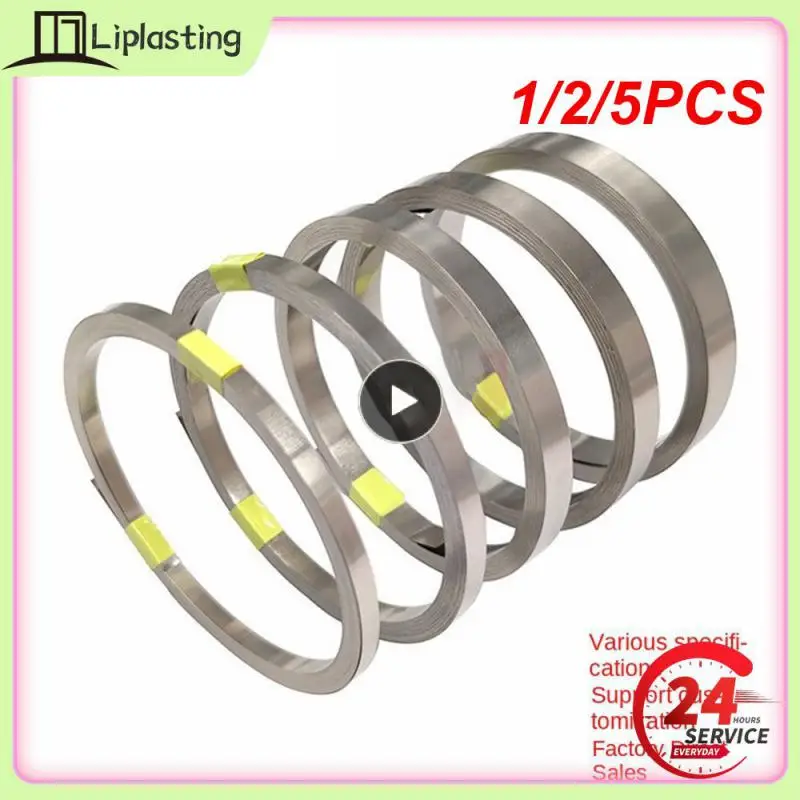 

1/2/5PCS 10M/Roll Nickel Plated Steel Strip For Li 18650 Battery Lithium Battery Connection Sheet 0.12mm/0.2mm Thickness