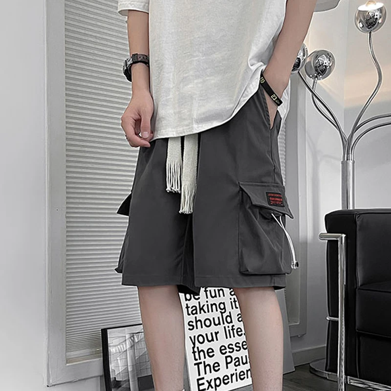 Summer Mens Cargo Shorts Black Pocket Japanese Fashion Streetwear Hip Hop Short Pants
Summer Mens Cargo Shorts Black Pocket Japanese Fashion Streetwear Hip Hop Short Pants